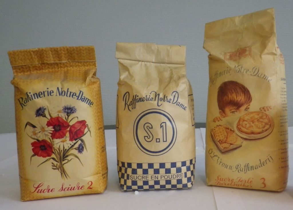 Historic Sucre d’Oreye sugar packaging from the Oreye factory