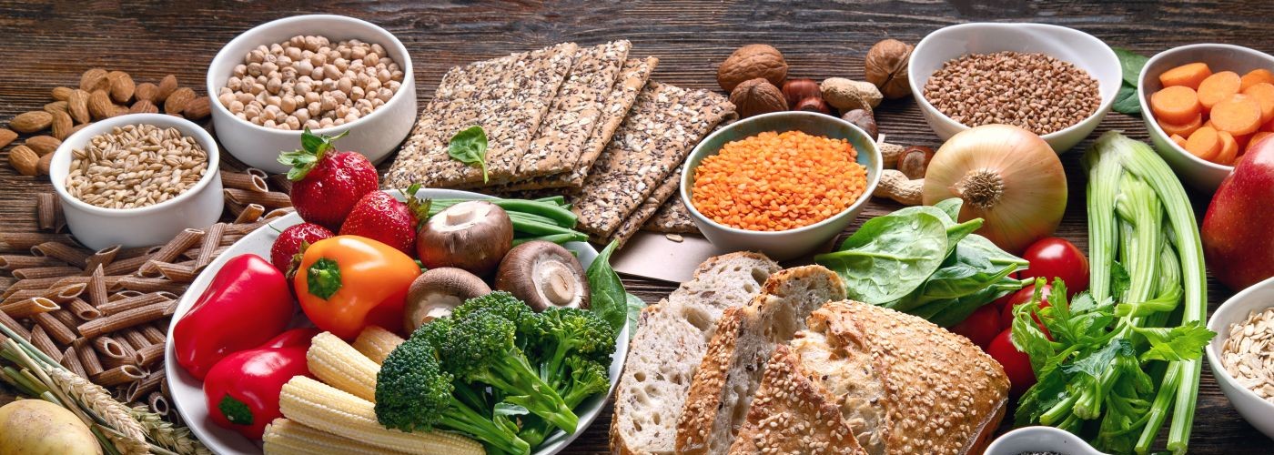 Healthy natural ingredients containing dietary fiber